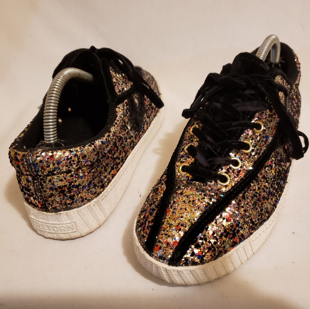 Tretorn NyLite 5 Plus Glitter Sneakers Womens 7.5